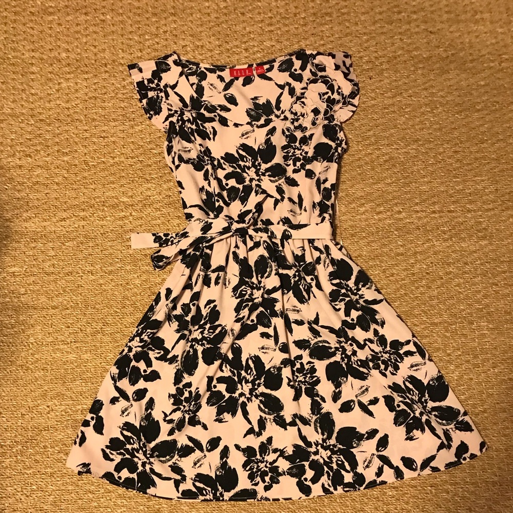 Beautiful pink and flower dress